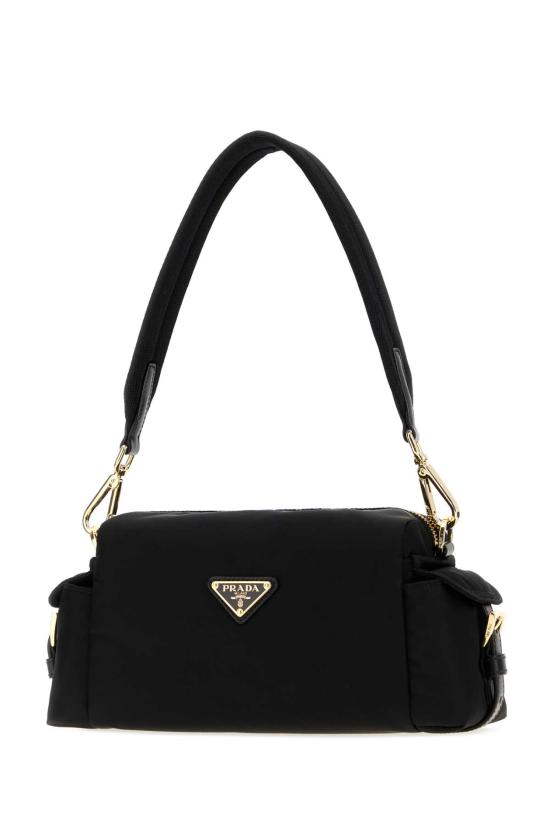 26FW 프라다 익스플로어 스몰 리나일론 및 가죽 숄더백 1BH232VNOORDLN F0002 Black - PRADA