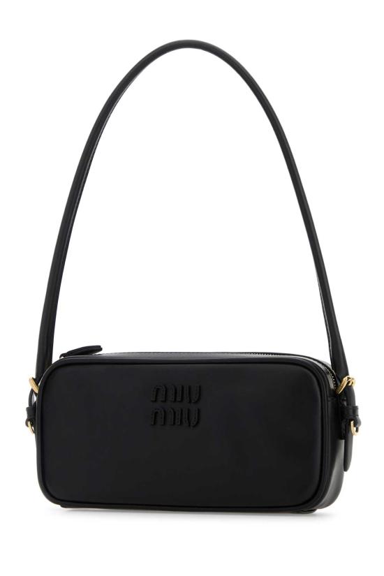 26FW 미우미우 레더 파우치 미우미우 5NE024AF8W F0002 Black - MIU MIU