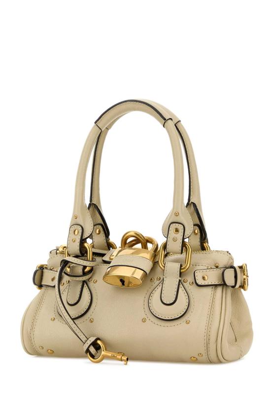 26FW 끌로에 스몰 그레인드 레더 패딩턴 백 CH26SS805P75 20S Beige o Tan - CHLOE