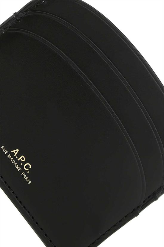  아페쎄 카드지갑 A.P.C. 블랙 가죽 카드 - A.P.C.