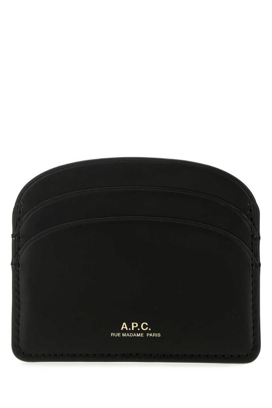  아페쎄 카드지갑 A.P.C. 블랙 가죽 카드