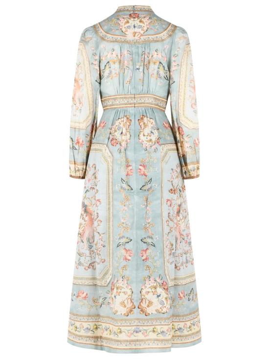 26FW 짐머만 미디 원피스 3501DSS264BLUE TAPESTRY FLORAL Light Blue - ZIMMERMANN