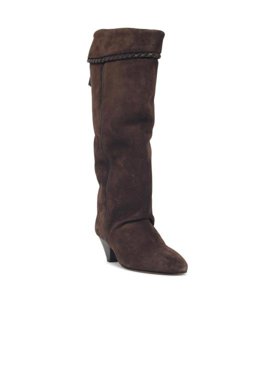 26FW 이자벨마랑 엘리타 드레이프 스웨이드 카프스킨 레더 부츠 BT0038FB C1A20S50CL Brown - ISABEL MARANT