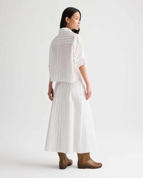 26SS 티더블유피 블라우스 Twp Tie One On Cotton  화이트 와인 - TWP