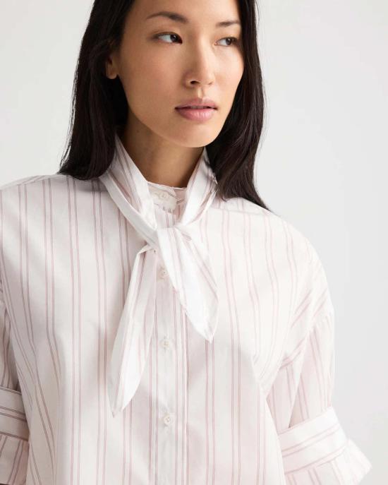 26SS 티더블유피 블라우스 Twp Tie One On Cotton  화이트 와인 - TWP