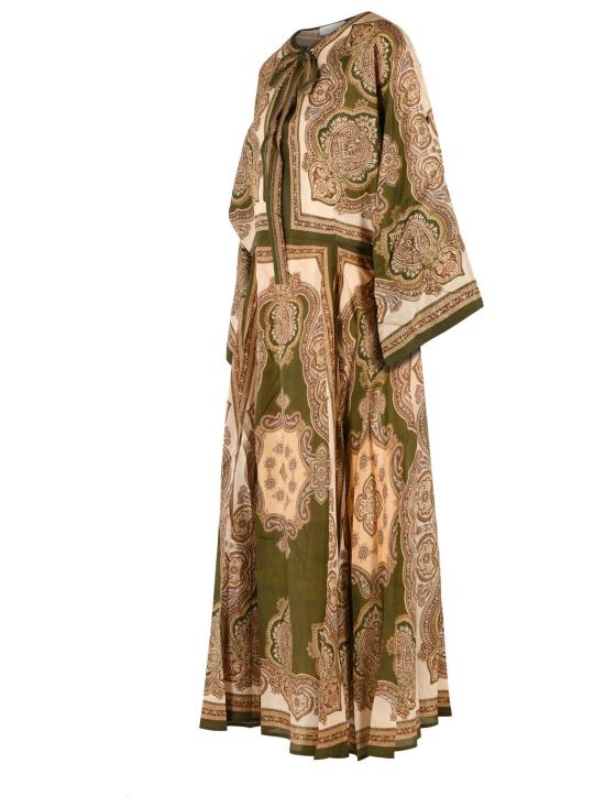 26FW 짐머만 미디 원피스 8270DSS263OLIVE PAISLEY Multicolor - ZIMMERMANN