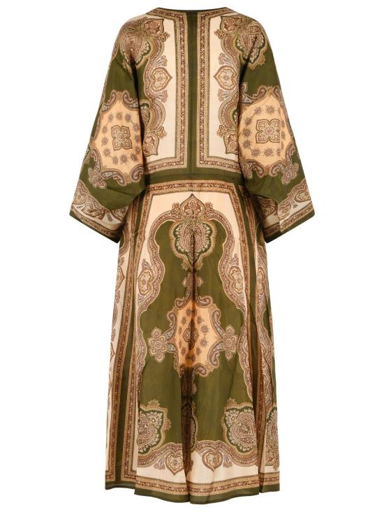 26FW 짐머만 미디 원피스 8270DSS263OLIVE PAISLEY Multicolor - ZIMMERMANN