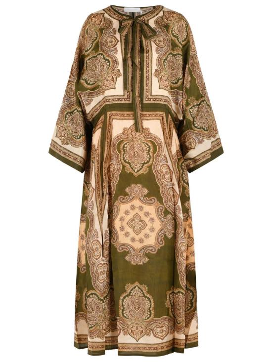 26FW 짐머만 미디 원피스 8270DSS263OLIVE PAISLEY Multicolor