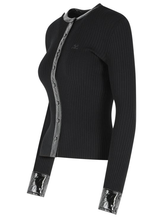26FW 쿠레쥬 가디건 326MGI056FI00019999 Black - COURREGES