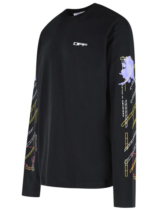 26FW 오프화이트 폴로 티셔츠 44MAB09CF26J003001 Black - OFF WHITE