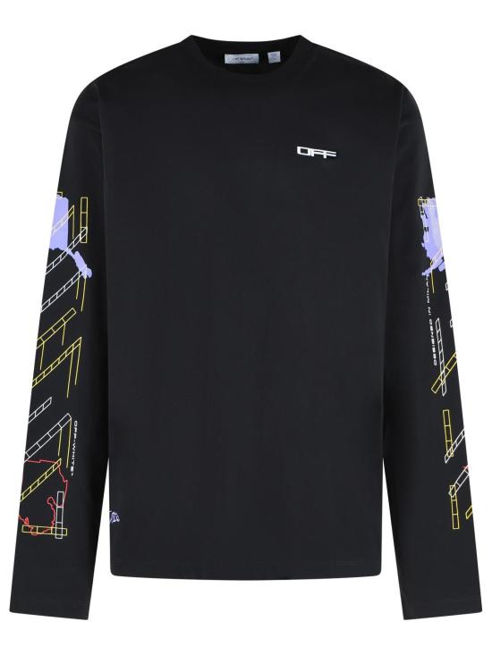 26FW 오프화이트 폴로 티셔츠 44MAB09CF26J003001 Black