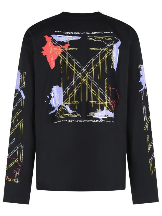 26FW 오프화이트 폴로 티셔츠 44MAB09CF26J003001 Black - OFF WHITE