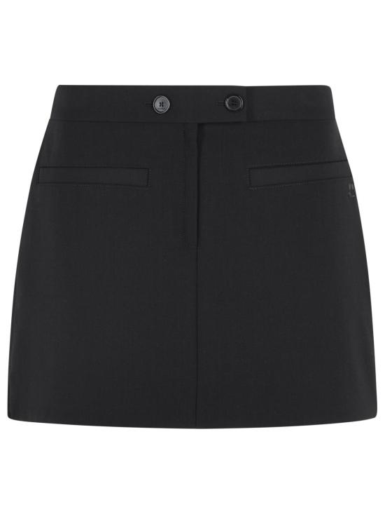 26FW 쿠레쥬 숏 스커트 326CJU363PL01709999 Black