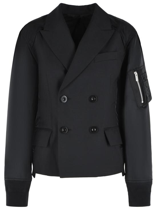 26FW 사카이 수트 자켓 26 08564001 Black
