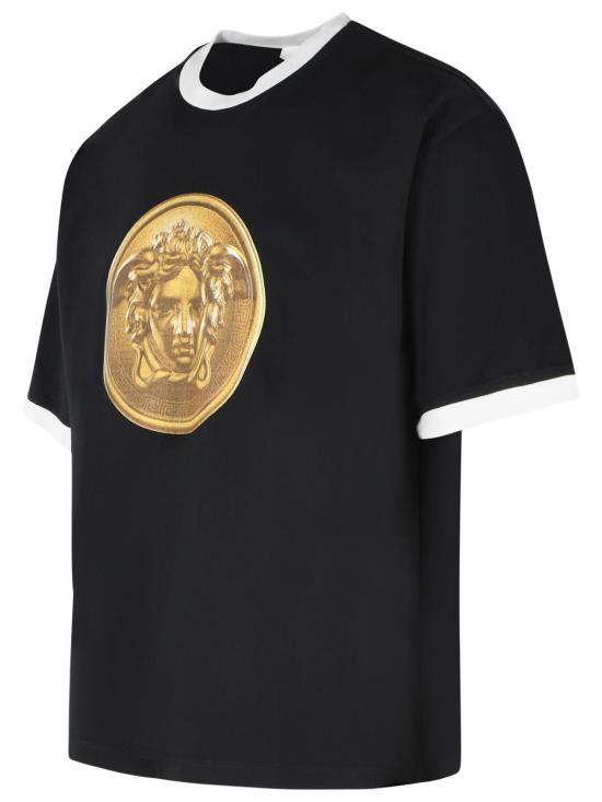 26FW 베르사체 폴로 티셔츠 1026093 1A187351B000 Black - VERSACE