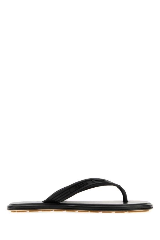  보테가베네타 뮬/슬리퍼 Bottega Veneta Sampieri 끈 슬리퍼 블랙