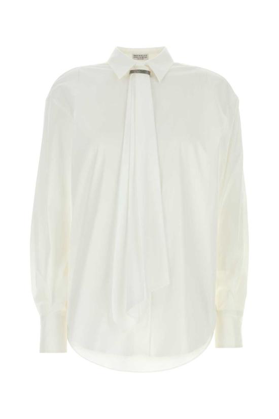 26FW 브루넬로 쿠치넬리 셔츠 M0091M2F06 C159 White