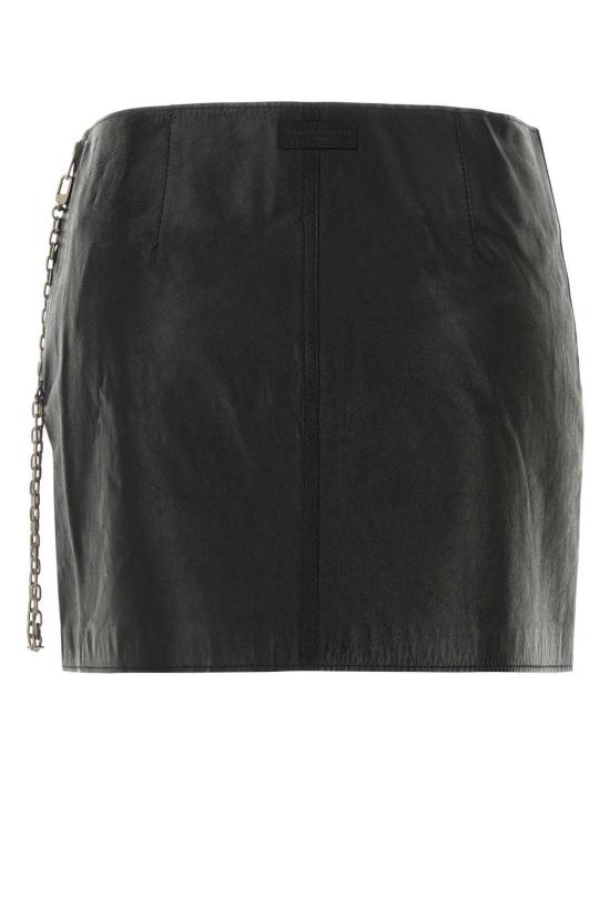  알렉산더 왕 숏 스커트 가죽  블랙 - ALEXANDER WANG