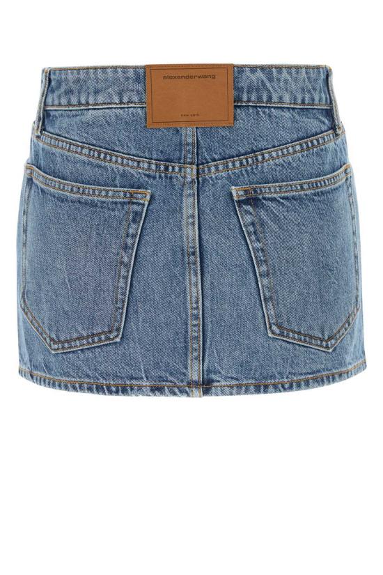  알렉산더 왕 데님 스커트 Alexander Wang Exterior: Cotton Skirt Vintage Medium Indigo - ALEXANDER WANG