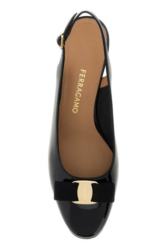  살바토레 페라가모 힐/펌프스 페라가모 블랙 레더 베티 55 펌프스 - SALVATORE FERRAGAMO