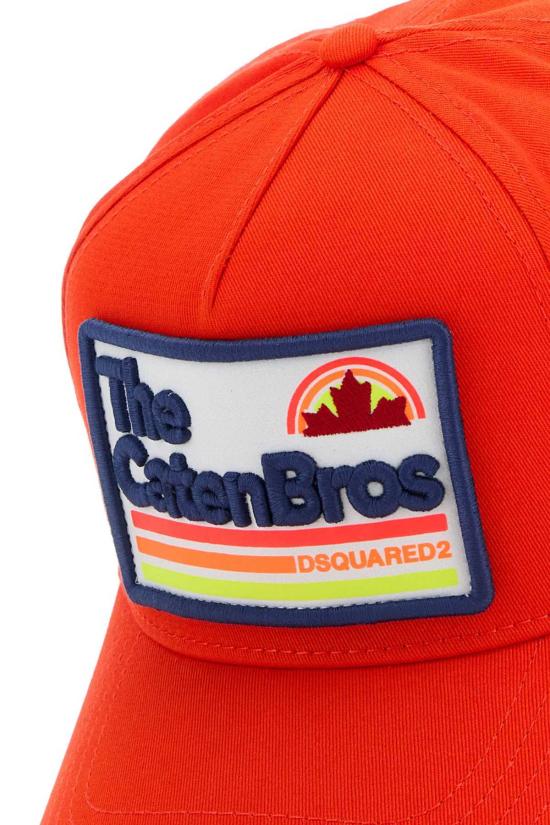 디스퀘어드2 볼캡 Dsquared2 Exterior Cotton Hat Arancio - DSQUARED2