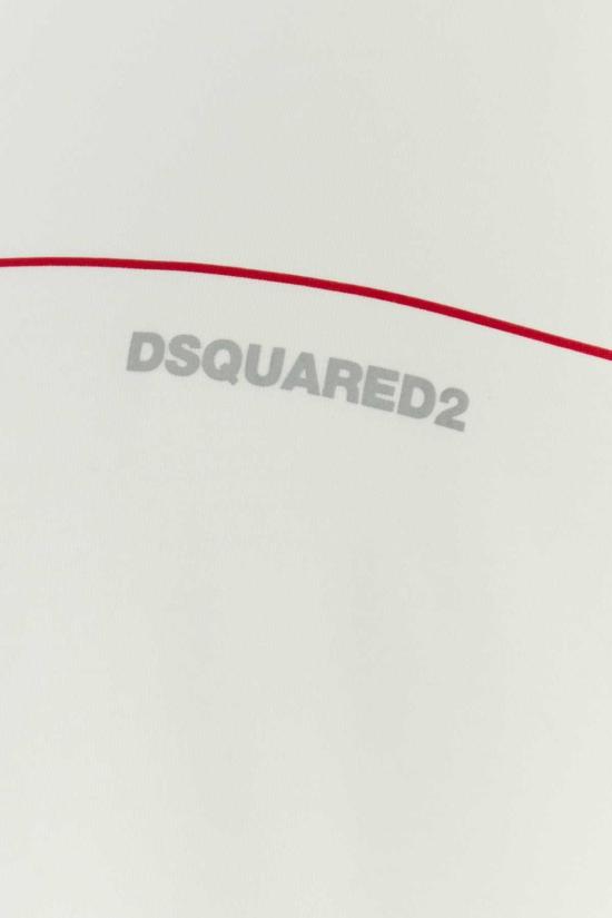  디스퀘어드2 반팔 티셔츠 Dsquared2 코튼 티셔츠 화이트 - DSQUARED2