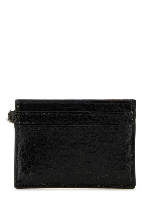  알렉산더 맥퀸 카드지갑 포르타폴리  블랙/카라멜/실버 - ALEXANDER MCQUEEN