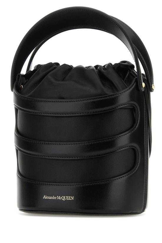  알렉산더 맥퀸 숄더백 LB 비텔로 버킷 백 블랙 - ALEXANDER MCQUEEN