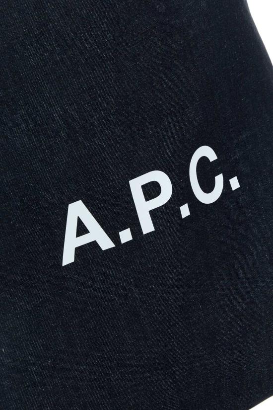  아페쎄 숄더백 A.P.C. 코튼 핸드백 인디고 - A.P.C.