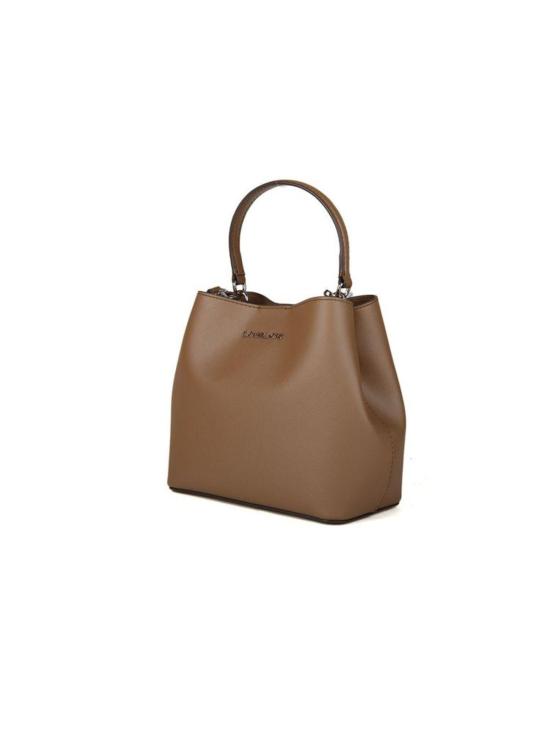  마이클 코어스 토트백 프랫 스몰 버킷 메신저 크로스바디 백 드리프트우드 - MICHAEL KORS