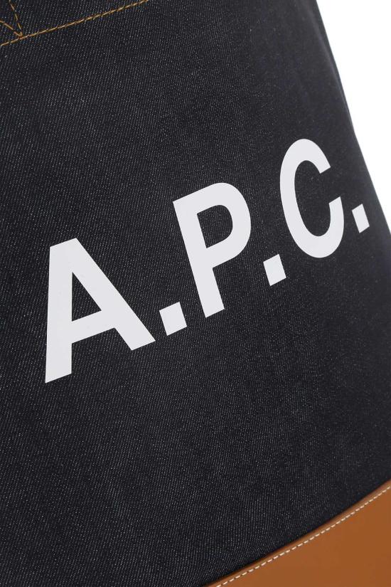  아페쎄 숄더백 A.P.C. 카페 외장 패브릭 핸드백 - A.P.C.