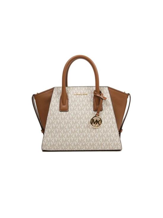  마이클 코어스 토트백 에이브릴 스몰 탑 지퍼 사첼백 바닐라 - MICHAEL KORS