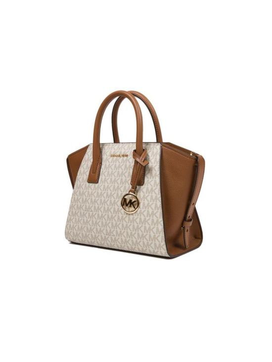  마이클 코어스 토트백 에이브릴 스몰 탑 지퍼 사첼백 바닐라 - MICHAEL KORS