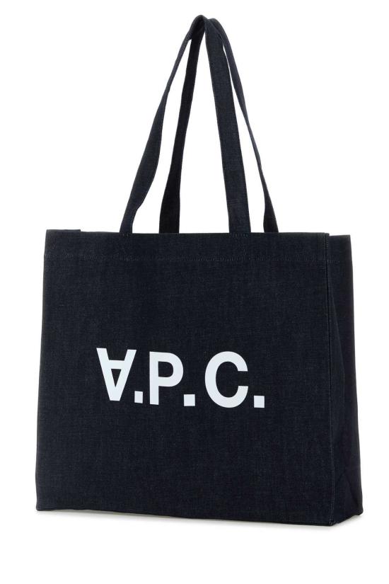  아페쎄 숄더백 A.P.C. 코튼 핸드백 인디고 - A.P.C.