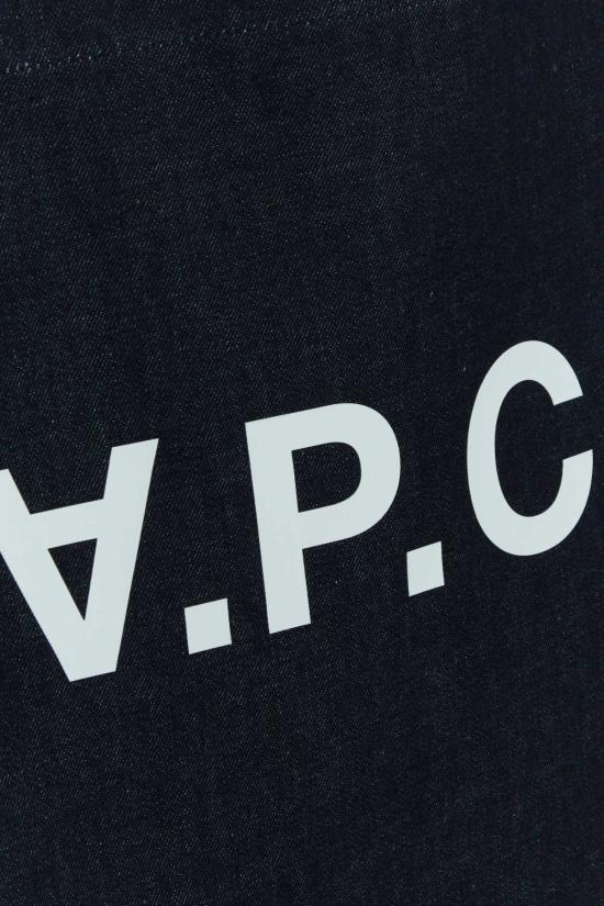  아페쎄 숄더백 A.P.C. 코튼 핸드백 인디고 - A.P.C.