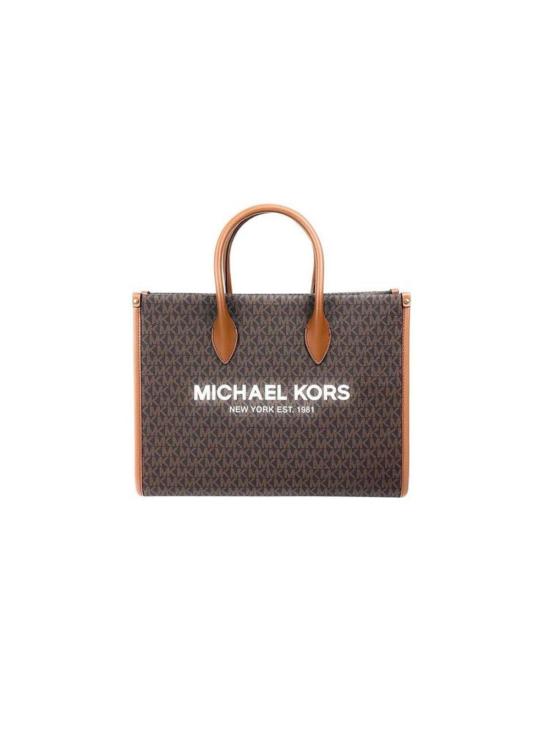  마이클 코어스 토트백 미렐라 미디엄 이스트 웨스트  브라운 - MICHAEL KORS