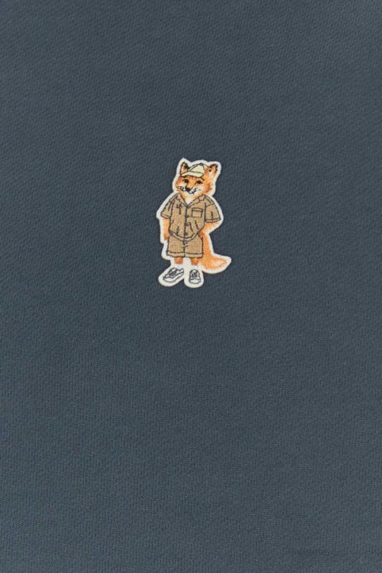  메종키츠네 스웨터 메종 키츠네 외장 유기농 면 펠프  섀도우블루 - MAISON KITSUNE