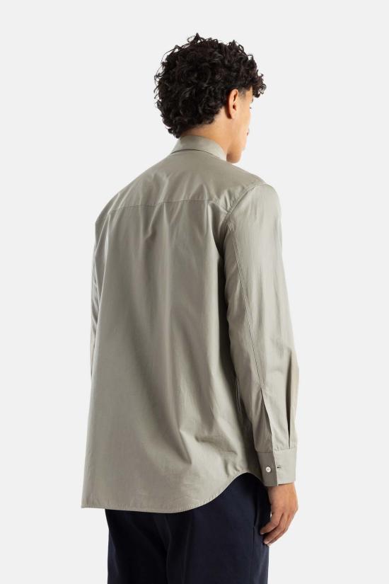  질샌더 탑 질 샌더 세이지 그린 코튼 포플린 오버사이즈 셔츠 - JIL SANDER