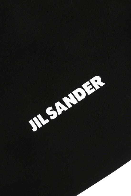  질샌더 토트백 질 샌더 001 외부 코튼 린넨 카프 핸드백 - JIL SANDER