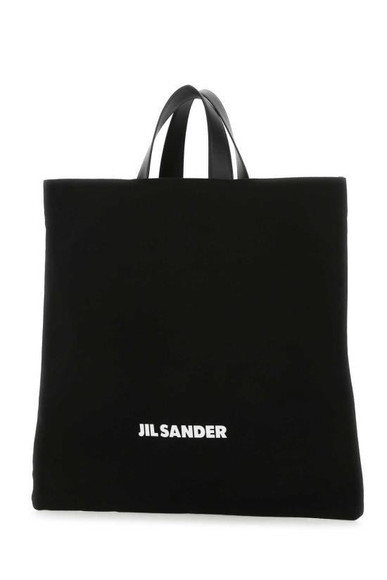 질샌더 토트백 질 샌더 001 외부 코튼 린넨 카프 핸드백 - JIL SANDER