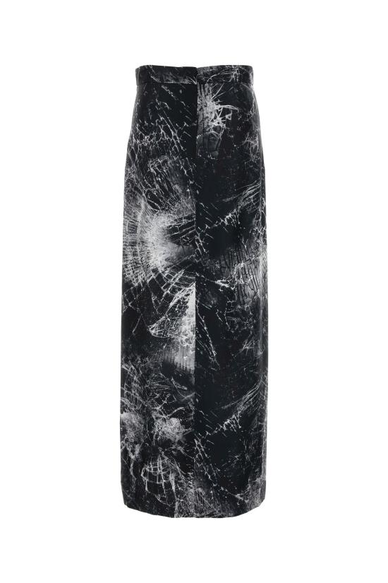  알렉산더 맥퀸 롱 스커트 곤느  블랙 - ALEXANDER MCQUEEN
