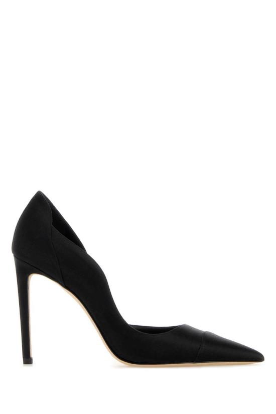  지미추 힐/펌프스 Jimmy Choo 스카프 콘 타코 힐 블랙