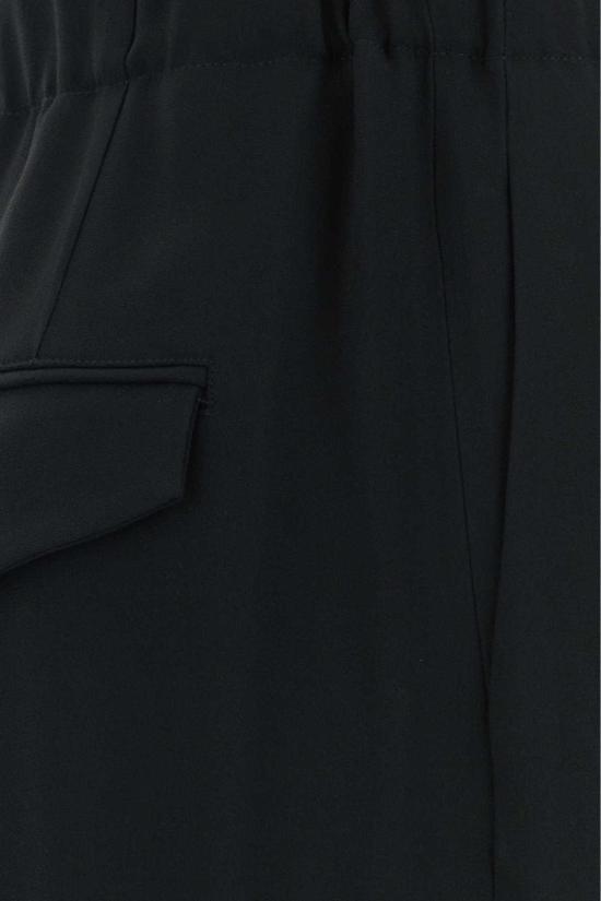  질샌더 스트레이트 팬츠 질 샌더 크레이프 와이드 레그 팬츠 블랙 - JIL SANDER