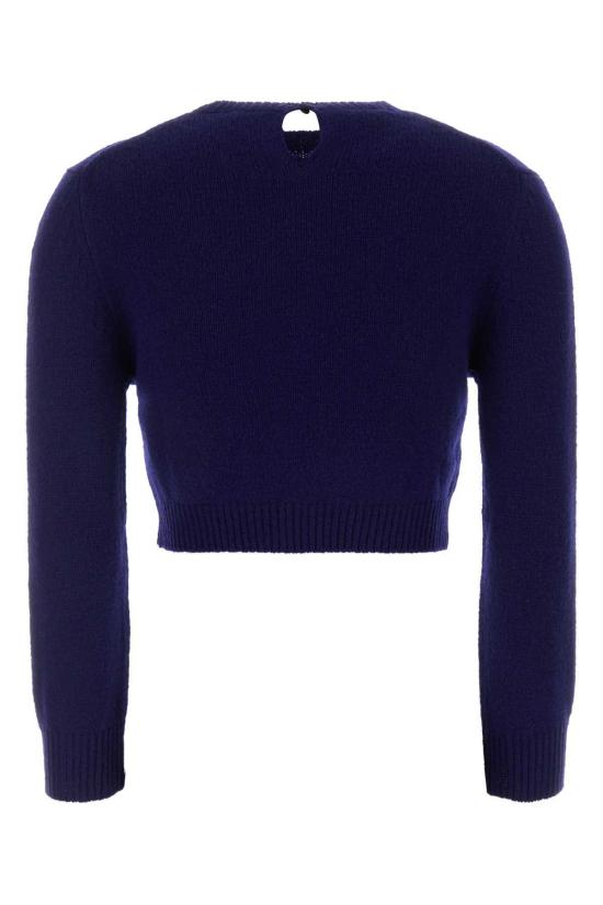  질샌더 스웨터 질 샌더 익스테리어: 울 나일론 마글리에리아  잉크 블루 - JIL SANDER