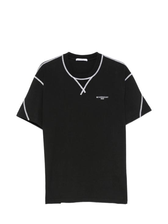 26FW 지방시 반팔 티셔츠 BM71P53YR8 001 BLACK