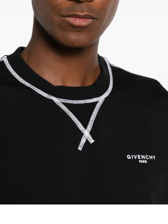 26FW 지방시 반팔 티셔츠 BM71P53YR8 001 BLACK - GIVENCHY