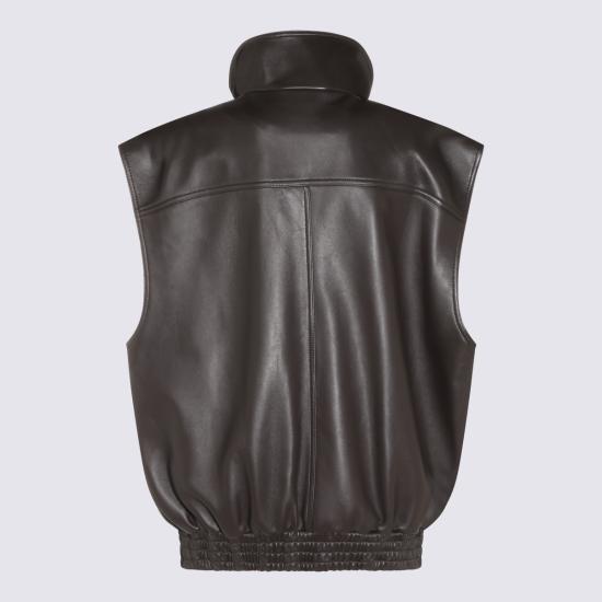 26FW 발렌시아가 가죽 자켓 A002FV TUS302505 MOKA - BALENCIAGA