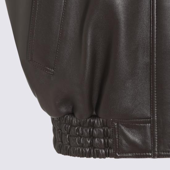 26FW 발렌시아가 가죽 자켓 A002FV TUS302505 MOKA - BALENCIAGA