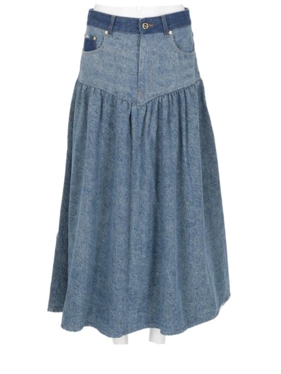  가니 데님 스커트 A1090247 567 Blue