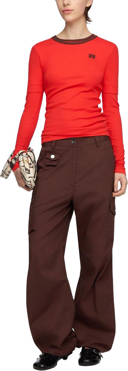 26FW 가니 스트레이트 팬츠 A1080164979 BROWN - GANNI